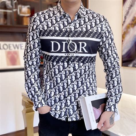 dior shirt men long sleeve|christian dior shirt price.